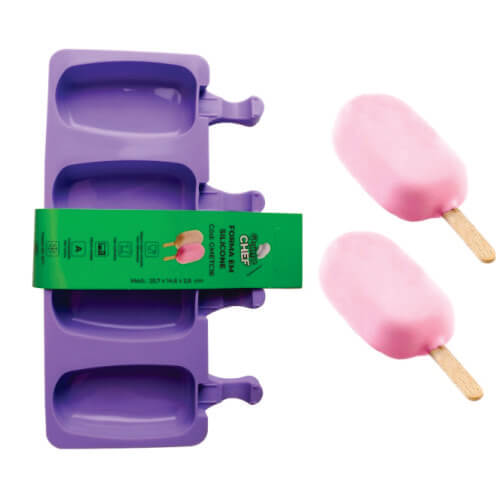 Forma Silicone Picole Magnum 25,7x14,6x2,6 Cm (Gmetc16) Primechef