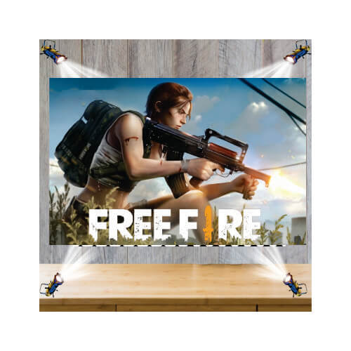 Painel Tecido 149x100 Cm Free Fire