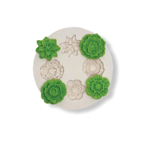 Molde Silicone Flores 4 (B5373) Vianna