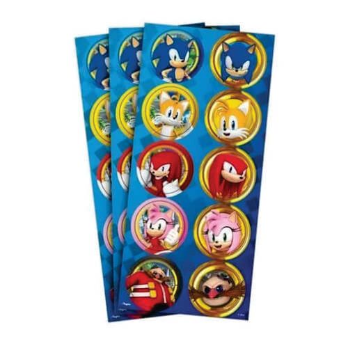 Adesivo Redondo Sonic C/ 3 Un Regina