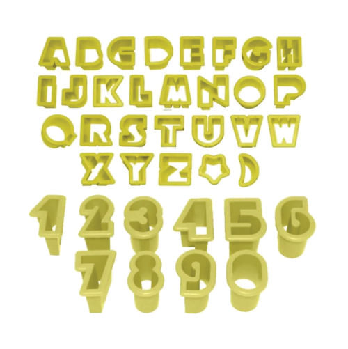 Cortador Letrinhas 2 Cm C/ 38 Pçs (406894) Bluestar