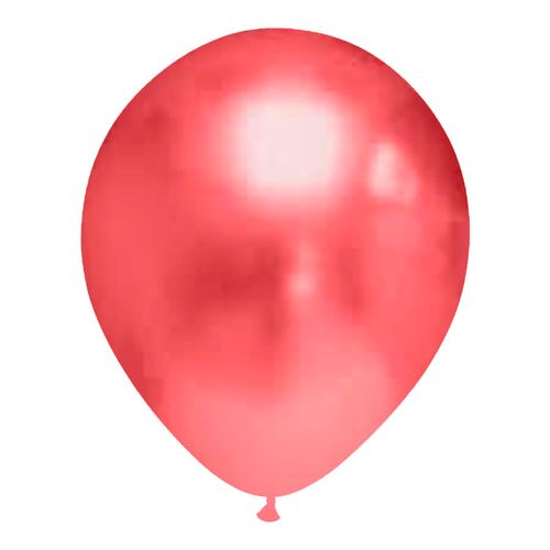 Balão 5 Cromado Azul C/ 25 Festball