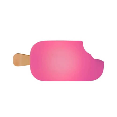 Luminária Tomada Picole Rosa 40 Cm (1392) Usare