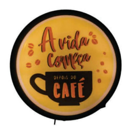 Luminária Tomada Sign Coffe 40 Cm (1562) Usare