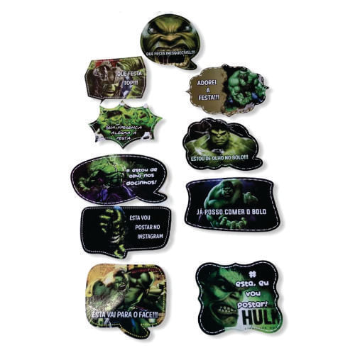 Plaquinha Foto Menino Verde C/ 10 Un Pablo