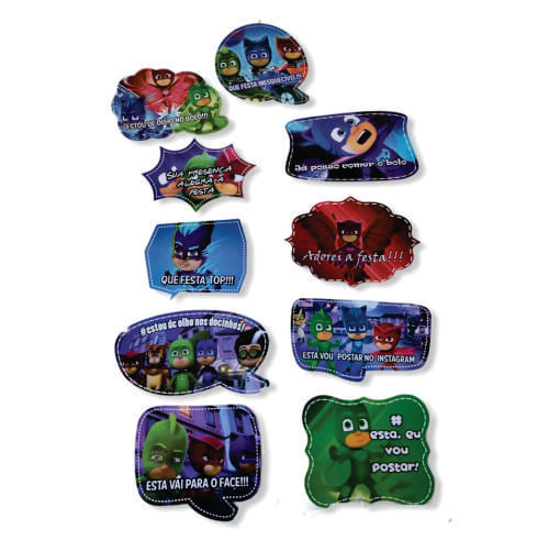 Plaquinha Foto Animais Guerreiro C/ 10 Un Pablo