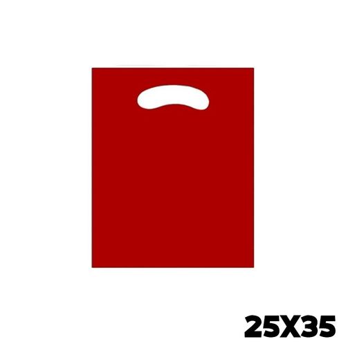 Sacola Boca De Palhaço 25x35 Vermelha Pct C/ 50 L E L