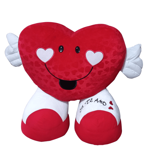 Pelucia Coração Abraço Pé 61 Cm (F1529) Fizzy