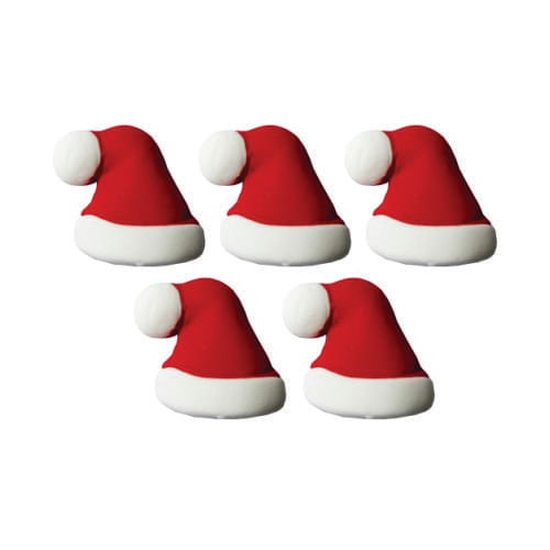 Biscuit Comestivel Natal Gorro Noel P C/ 5 Un (362) Jady