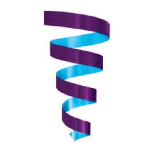 Fitilho Duplaface Roxo/Azul (D0004) 50 M Emfesta