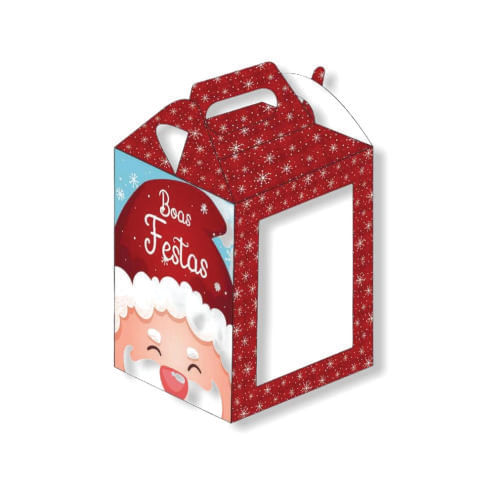 Caixa Panetone 250/500 Gr Noel (1188) C/ 3 Un Erika