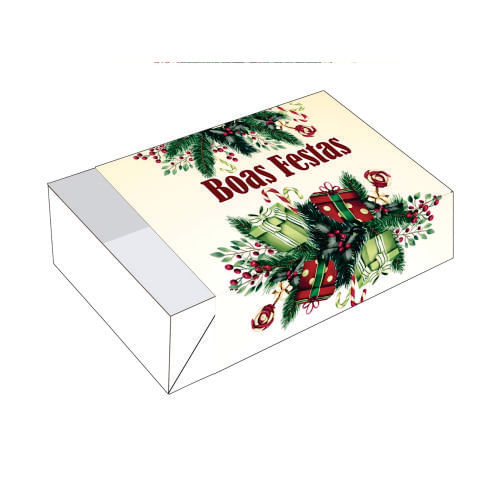 Caixa Divertida P/ 06 Doces Boas Festas Vintage (1923) C/ 10 Un Erika