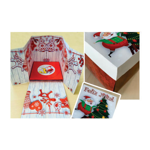 Caixa Cenario Natal (1943) C/ 2 Un Erika