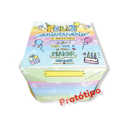 Caixa Cenario Aniversário (1860) C/ 2 Un Erika