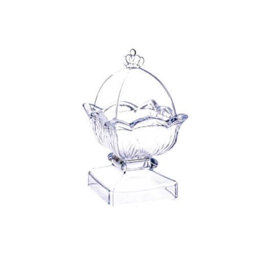 Baleiro Cupula Quadrada Francesa Incolor Un Fox Import