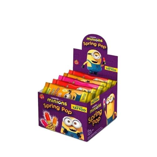 Pirulito Candy Spring Pop Minions C/ 36 Un