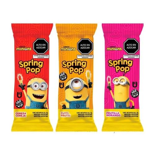 Pirulito Candy Spring Pop Minions C/ 36 Un