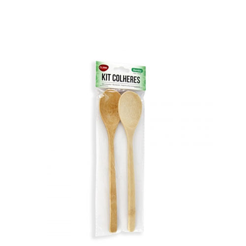 Colher De Bambu 22cm C/2 Un (Ck2260) Clink