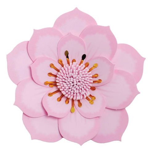 Flor Decorativa E.V.A Begonia G Coral C/ Metal 37 Cm (110051) Piffer