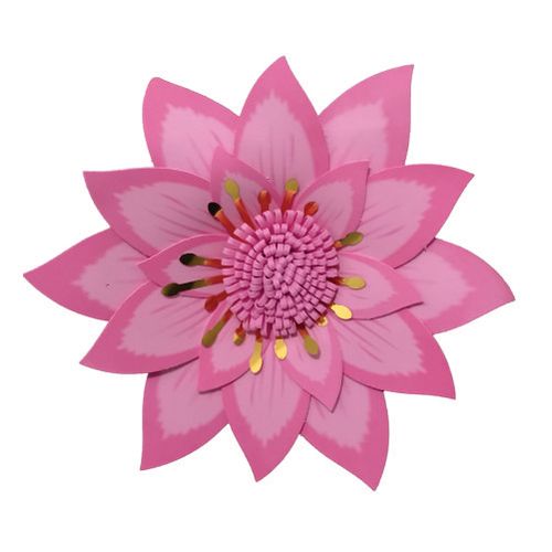Flor Decorativa E.V.A Dalia G Coral C/ Metal 35 Cm (110105) Piffer