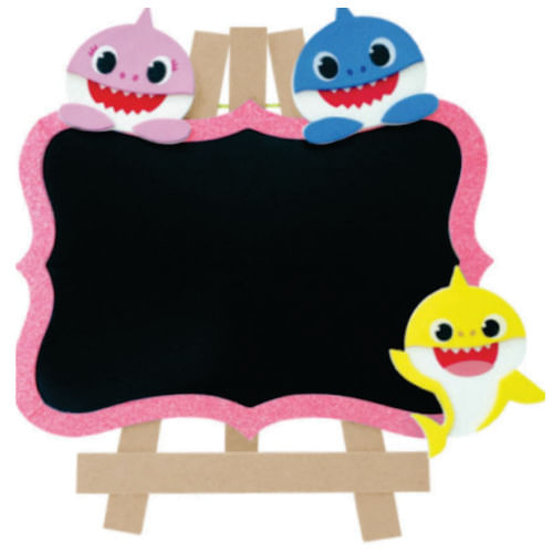 Lousa Provençal Baby Shark Azul (Bs0004) Grintoy