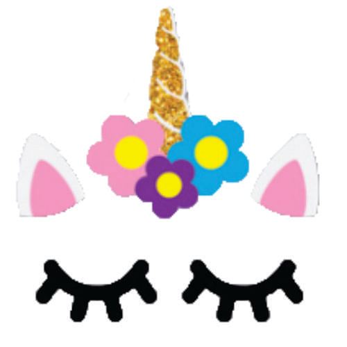 Unicornio E.V.A Desconstruido Flores (Md0203) Grintoy