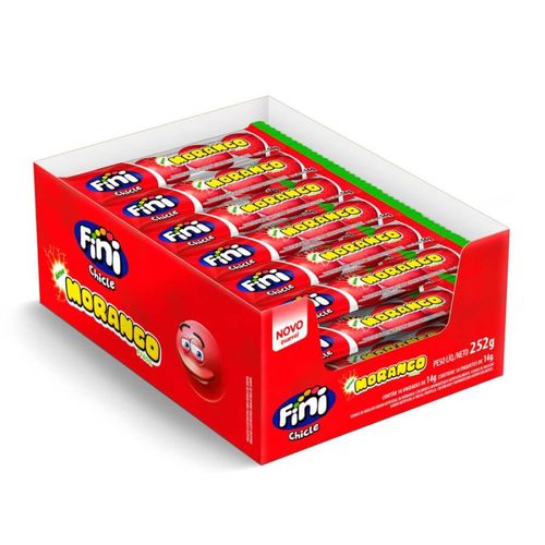 Chicle Morango 18x14 Gr Fini