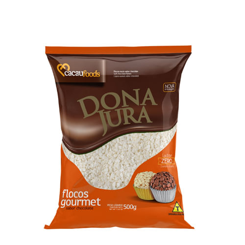 Escamas Macias Sabor Chocolate Branco 500 Gr Cacau Foods