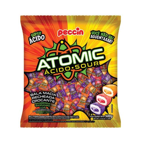 Bala Atomic Sortido 500gr Peccin