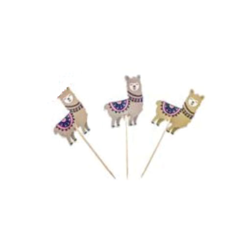 Palito Decorativo Lhama C/ 12 Un Fox Import