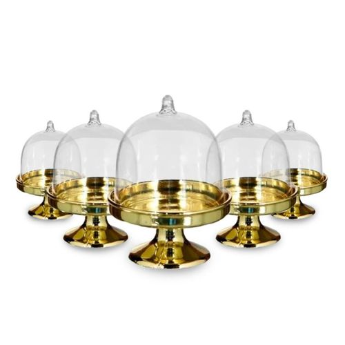 Cupula Batizado Metalizado Dourado Un Fox Import