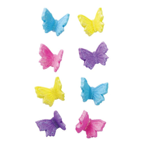 Biscuit Comestivel Borboleta 3d C/ 8 Un (428) Jady