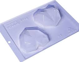 Forma Silicone Coração Diamond 200 Gr (*01) Porto Formas