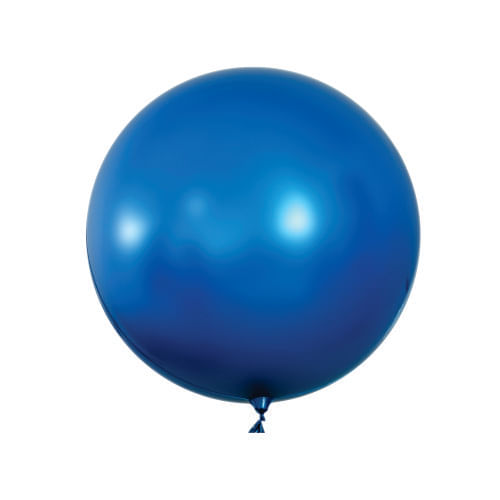 Balão Bubble Cromado Azul 24 60 Cm Mundo Bizarro