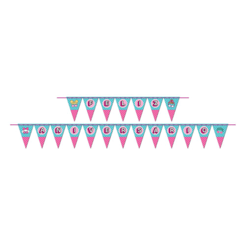 Faixa Feliz Aniversario Babies Junco