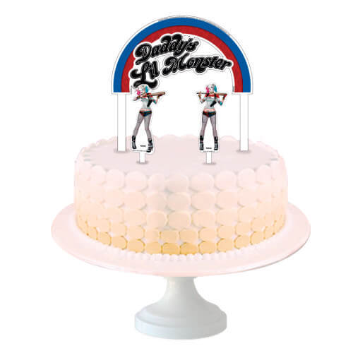 Topper P/ Bolo Arlequina C/ 3 Un Festcolor