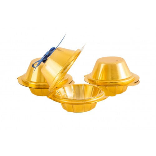 Embalagem Individual Articulada P/ Docinho Ouro C/ 10 Un Flip