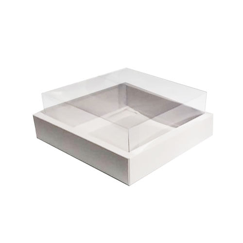Caixa Quadrada 17x17x7,8 Branca Visor (N 13) C/ 5 Un Assk