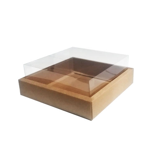 Caixa Quadrada 17x17x7,8 Kraft Visor (N 13) C/ 5 Un Assk