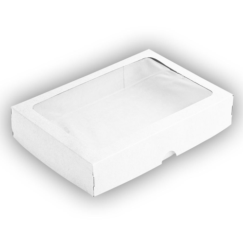 Caixa Retangular 14x20x4 Branco Visor (S4) C/ 10 Un Assk