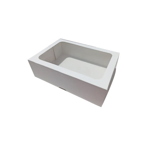 Caixa Retangular 14x20x6 Branca Visor Pct C/ 10 Un Crystal For