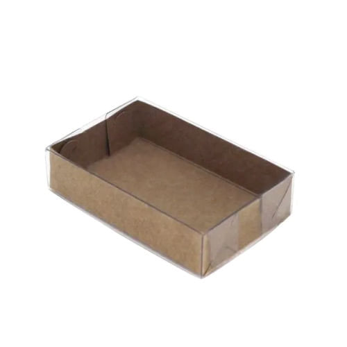Caixa Retangular 16x24x6 Kraft Tampa Transparente Pct C/ 10 Un Crystal For