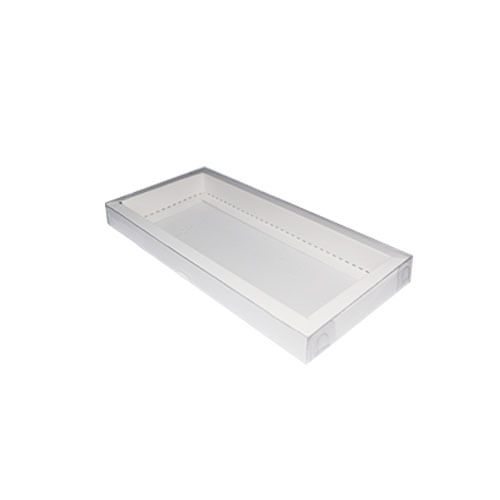 Caixa Ret. C/ Borda 10,5x22,5x2,0 Branca C/ 5 Un Crystal For