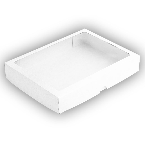Caixa Retangular 19x25x4 Branca Visor (S9) C/ 10 Un Assk