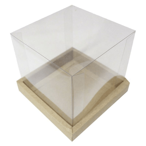 Caixa Bolo 20x20x17 Cm Kraft Un Assk