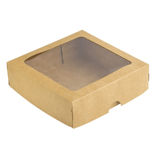 Caixa Quadrada 14x14x4 Kraft Visor (S3) C/ 10 Un Assk