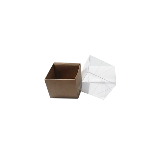 Caixa Quadrada 4,5x4,5x3,5 Kraft Visor (N 10) C/ 10 Un Assk