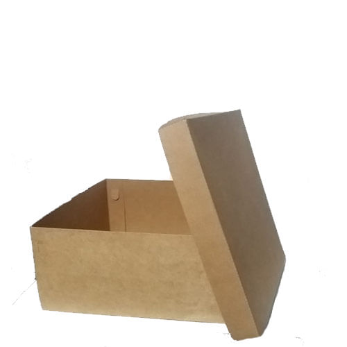 Caixa Bolo Kraft S/ Visor 34,5x34,5x16 Cm (3434160105) Un Agabox