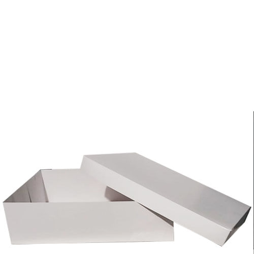 Caixa Bolo Branco S/ Visor 36x24x10 Cm (3624100303) Un Agabox