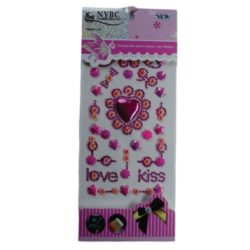 Cartela De Adesivo Mixer 29 Cor 108 Rosa Escuro Nybc